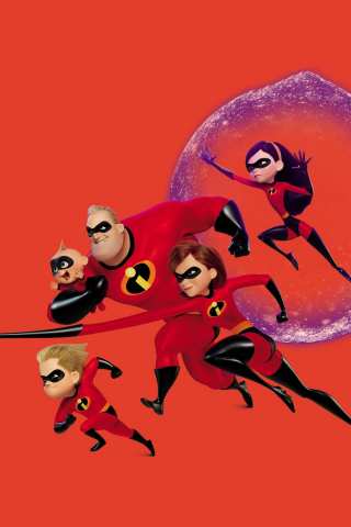 The Incredibles 2, movie, poster, 2018, 240x320 wallpaper