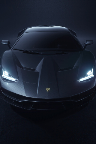 Lamborghini Centenario Grey, sport car, 2021, 240x320 wallpaper