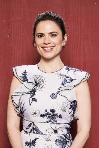 2018, smile, Hayley Atwell, celebrity, 240x320 wallpaper
