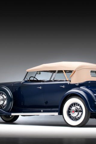 RM Sotheby, 1932 Packard Twin Six Sport Phaeton, car, 240x320 wallpaper
