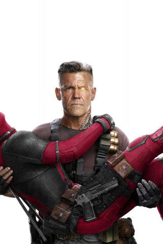 Cable and deadpool, deadpool 2, movie, 240x320 wallpaper