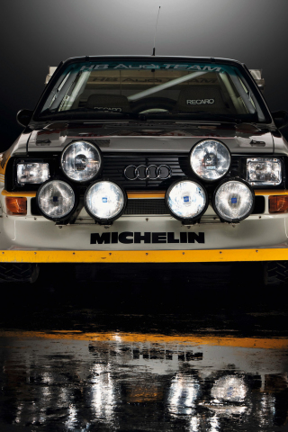 Audi sport Quattro s1, rally, front, 240x320 wallpaper