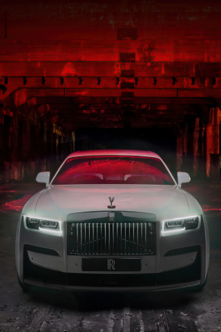 2022 Rolls-Royce Black Badge Ghost, front-view, 240x320 wallpaper