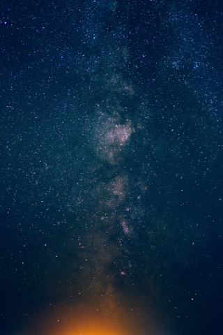 Night, sky, stars, milky way, 240x320 wallpaper