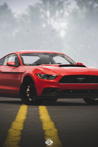 Ford Mustang, The Crew 2, video game, 240x320 wallpaper