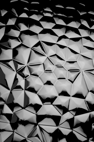 Dark glowing texture, hexagonal pattern, abstract, 240x320 wallpaper