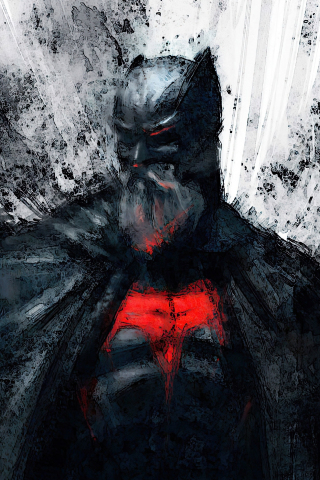 Old batman, dark, art, 240x320 wallpaper