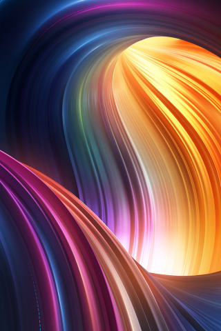Colorful curves, stock, abstract, 240x320 wallpaper