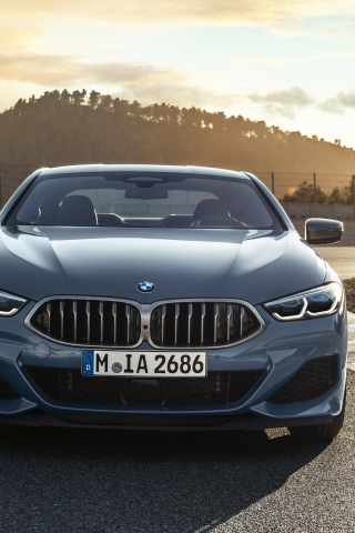 2019, BMW M850i xDrive, front, 240x320 wallpaper