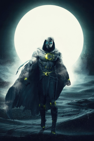 Superhero from marvel, Moon Knight, 240x320 wallpaper