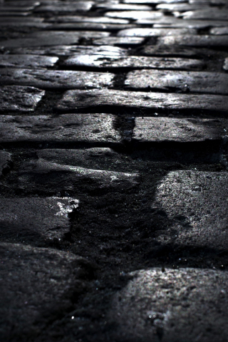Dark, texture, street, road, 240x320 wallpaper