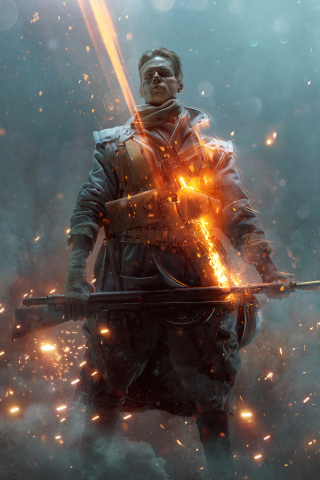 Battlefield 1, They Shall Not Pass, soldier, video game, 2017, 320x480 wallpaper