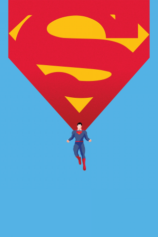 Man of Steel, minimal, superman, 240x320 wallpaper