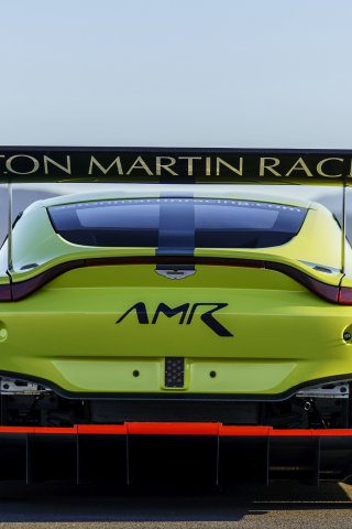 Rear view, Race car, Aston Martin Vulcan AMR Pro, 240x320 wallpaper