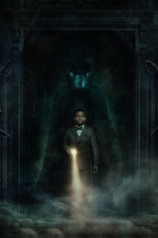 Kid, Haunted Mansion, 2023 movie, 320x480 wallpaper