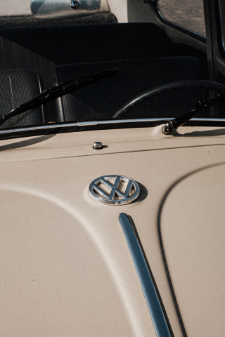Volkswagen, car classic, logo, 240x320 wallpaper