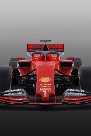 2019 Ferrari SF90 F1, formula one, car, 240x320 wallpaper