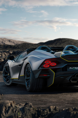 Sports car, Lamborghini Invincible, 2023, 240x320 wallpaper