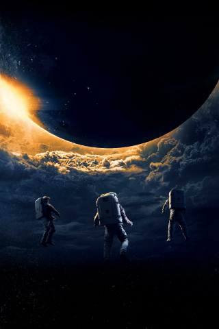 Moonfall, sci-fi movie, 2022, official poster, 240x320 wallpaper