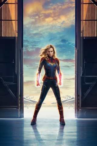 Movie, Captain Marvel, superhero, poster, 240x320 wallpaper