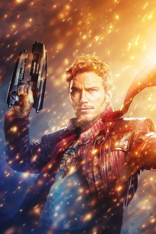 Star-Lord, guardian, Chris Pratt, 240x320 wallpaper