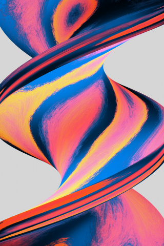 Twist, spiral, helix shape, colorful, 240x320 wallpaper