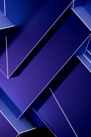 Pattern, white lines, blue background, geometry, abstract, 240x320 wallpaper