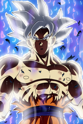 Son goku, anime boy, powerfull, 240x320 wallpaper