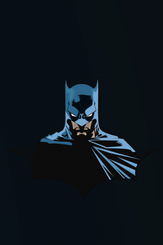 Batman, superhero, minimal, 240x320 wallpaper