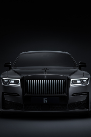 2021, Rolls-Royce Black Badge Ghost, luxury car, 240x320 wallpaper
