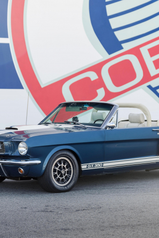 1965 Continuation Shelby GT350, continuation series, convertible, 240x320 wallpaper