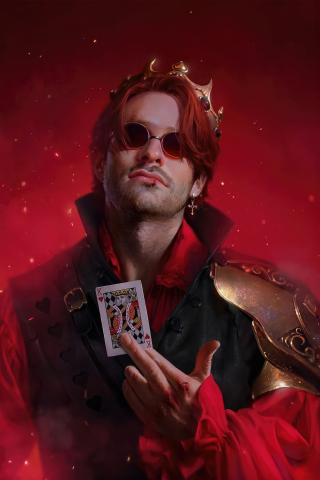 Matt Murdock as Daredevil, blind superhero, art, 240x320 wallpaper