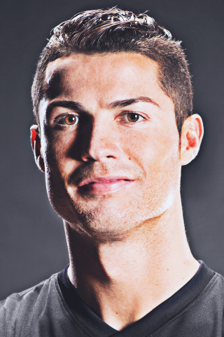 Footballer, portrait, smile, Cristiano Ronaldo, 240x320 wallpaper