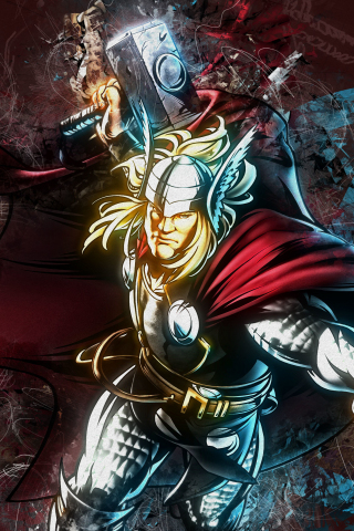 Thor, God of Thunder, marvel comics, 240x320 wallpaper