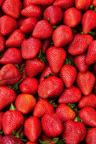 Strawberries, berries, fruit, red, 240x320 wallpaper