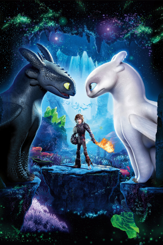 Animated movie, 2019, How to Train Your Dragon: The Hidden World, 240x320 wallpaper