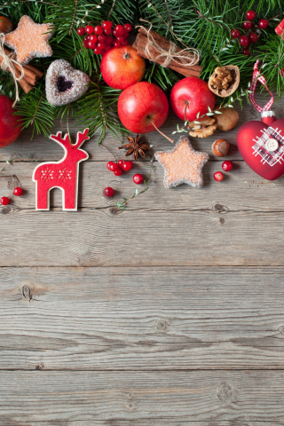 Decorations, holiday, Christmas, 2017, 240x320 wallpaper