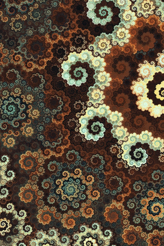 Swirl, fractal, abstract, digital art, 240x320 wallpaper