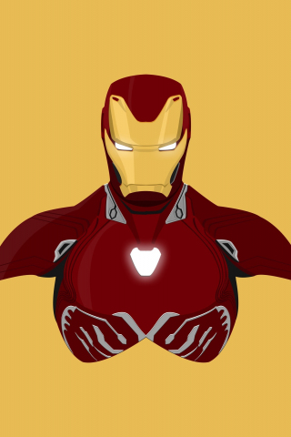 Iron man, superhero, minimal, iron suit, 240x320 wallpaper