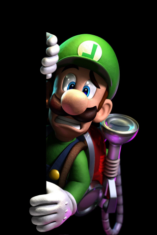Scared Mario Luigi, fan art, video game, 240x320 wallpaper