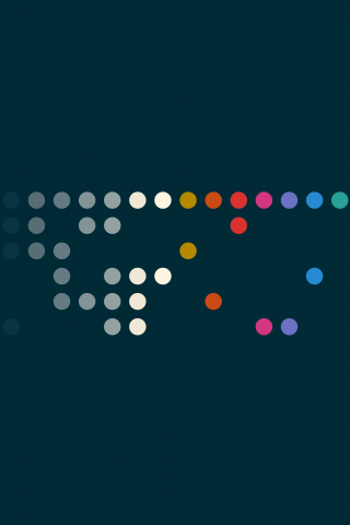 Simple, dots, colorful, 240x320 wallpaper