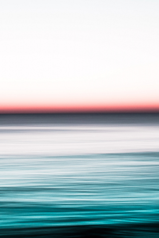 Seascape, long exposure, blur, 240x320 wallpaper