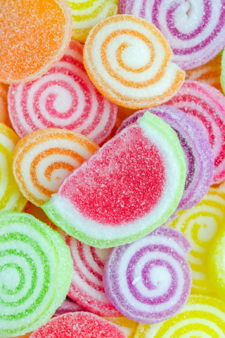 Sweet candies, colorful, 240x320 wallpaper