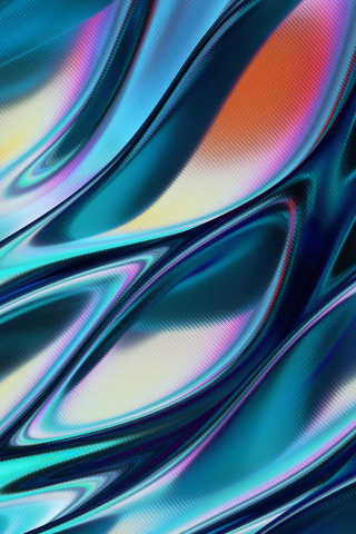 Wavy wrinkle pattern, abstraction, shine, 240x320 wallpaper
