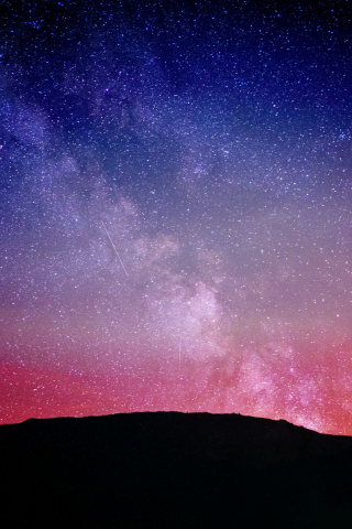 Night, milky way, sky, constellations, colorful, 240x320 wallpaper