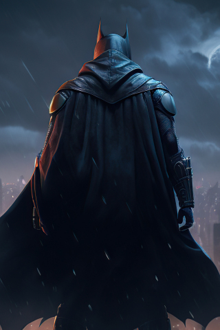Batman, dark and bold knight, art, 240x320 wallpaper