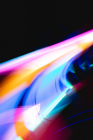 Neon, flare, colorful, close up, 240x320 wallpaper