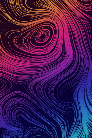 Abstract, pattern, curvy lines, 240x320 wallpaper