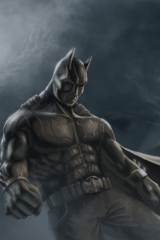 Batman, the dark knight, superhero, fan artwork, 240x320 wallpaper