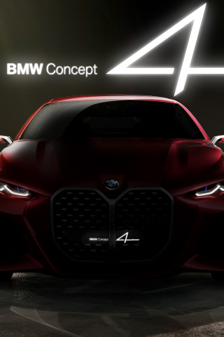 BMW Concept 4, motor show, 2019, 240x320 wallpaper
